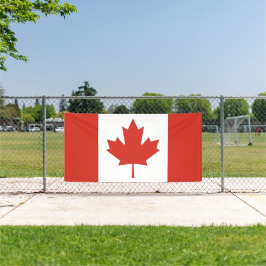 Bannière du drapeau canadien patriotique (Insitu)