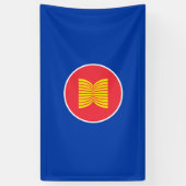 Bannière du drapeau d'Asean (Vertical)