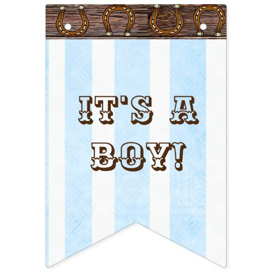 Bannière du drapeau de Baby shower Lil Cowboy (Troisième drapeau)