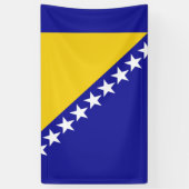 Bannière du drapeau de Bosnie-Herzégovine (Vertical)