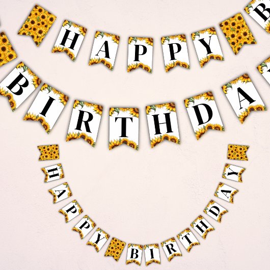 Bannière du drapeau de Bunting pour Anniversaire d