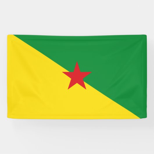 Bannière du drapeau de la Guyane française (Horizontal)