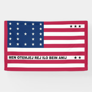 Bannière du drapeau de l'atoll de Bikini
