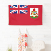 Bannière du drapeau des Bermudes (En situation)