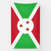 Bannière du drapeau du Burundi patriotique (Verticale)