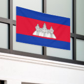 Bannière du drapeau du Cambodge patriotique (Bâtiment extérieur)