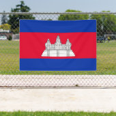 Bannière du drapeau du Cambodge patriotique (Insitu)