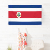 Bannière du drapeau du Costa Rica (En situation)