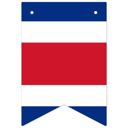 Bannière du drapeau du Costa Rica (Deuxième drapeau)