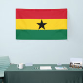 Bannière du drapeau du Ghana (Salon professionnel)