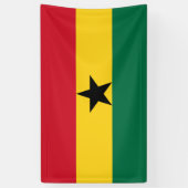 Bannière du drapeau du Ghana (Vertical)