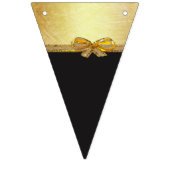 Bannière du drapeau Garland noir et or "Amour" (Deuxième drapeau)