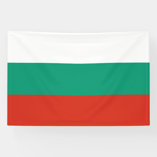 Bannière du drapeau patriotique bulgare (Horizontal)