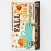 Bannière du festival d'automne avec code qr (Vertical)