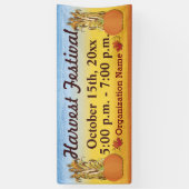 Bannière du festival de récolte d'automne (Vertical)