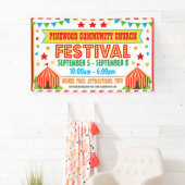 Bannière du Festival du Carnaval (En situation)