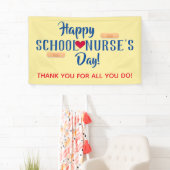 Bannière du jour de l'infirmière d'école (En situation)