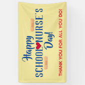 Bannière du jour de l'infirmière d'école (Vertical)