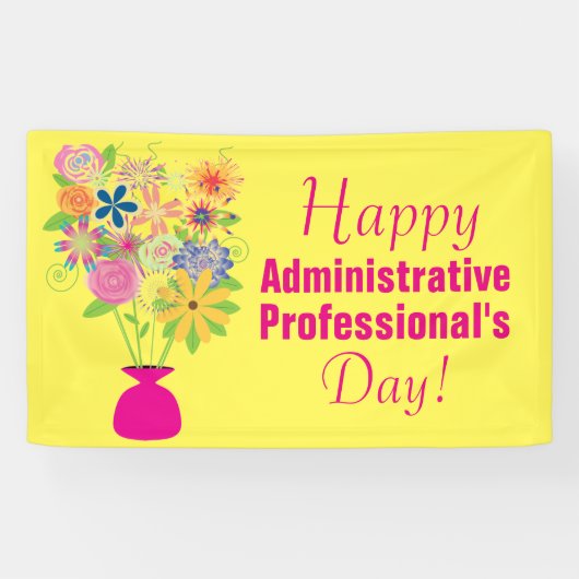 Bannière du jour du professionnel administratif (Horizontal)