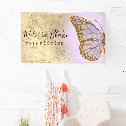 bannière du logo papillon lavande (En situation)