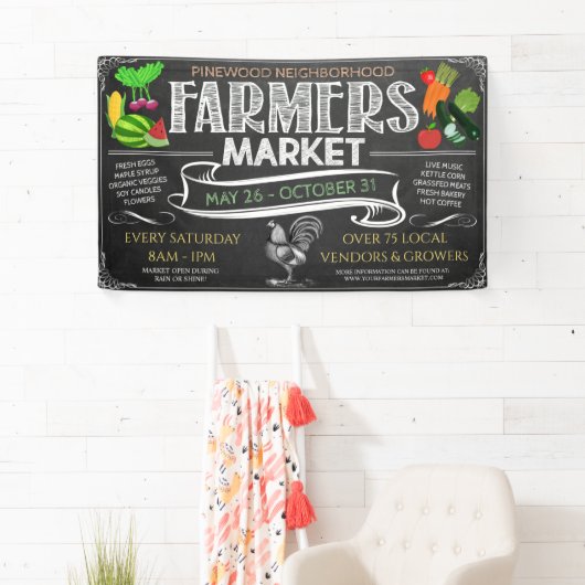 bannière du marché agricole (En situation)