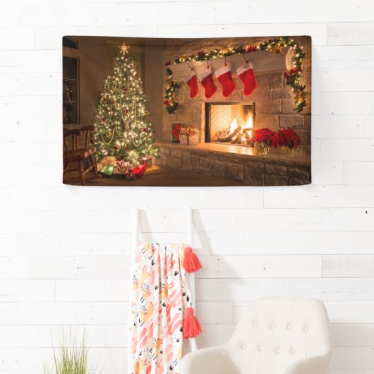 Bannière du mur de Noël (En situation)