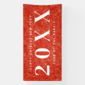 Bannière du Nouvel An chinois rouge (Verticale)