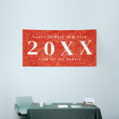 Bannière du Nouvel An chinois rouge (Salon professionnel)