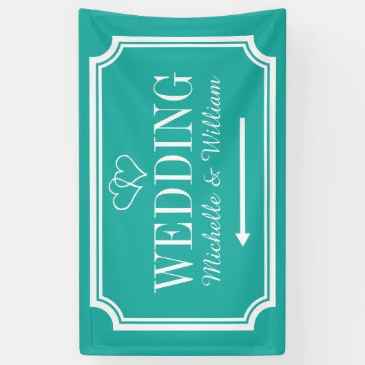 Bannière du panneau de direction de réception pers (Vertical)