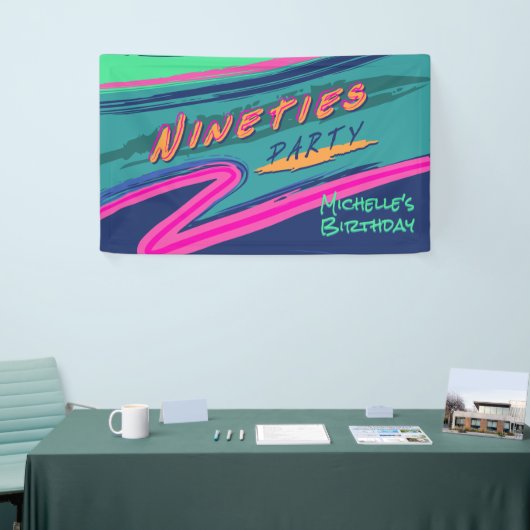 Bannière du parti Bold Ninties (Salon professionnel)