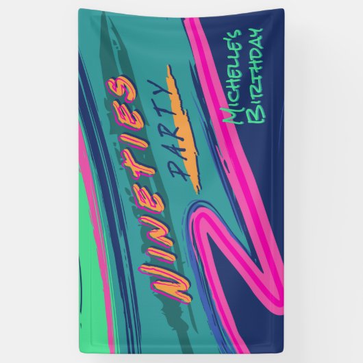 Bannière du parti Bold Ninties (Vertical)