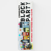 Bannière du parti de bloc de quartier (Vertical)