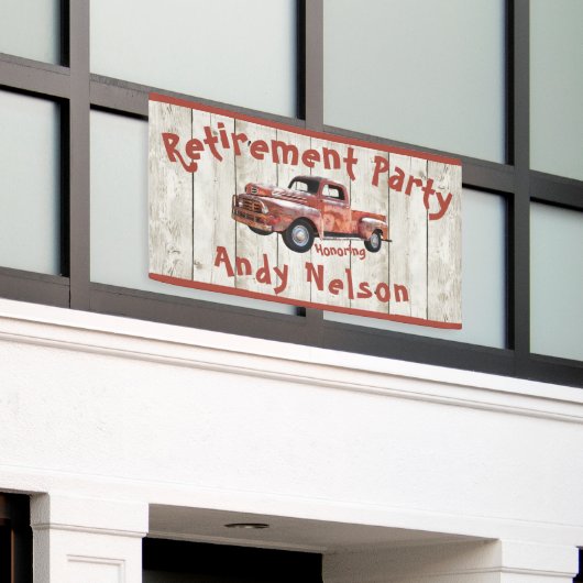 Bannière du parti de retraite rustique (Bâtiment extérieur)