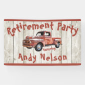 Bannière du parti de retraite rustique (Horizontal)