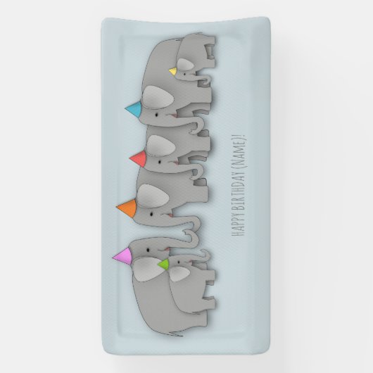 Bannière du parti Eléphant (Verticale)