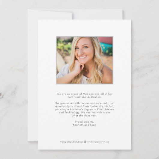 Bannière du parti Graduation Party Invitation (Dos)