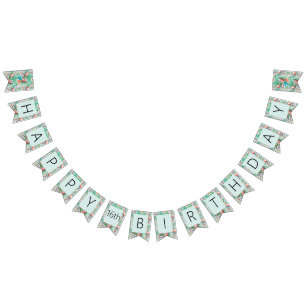 Bannière du parti Luau   Flamants roses et palmier