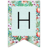 Bannière du parti Luau | Flamants roses et palmier (Deuxième drapeau)