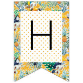 Bannière du parti Luau | Toucans & ananas (Deuxième drapeau)