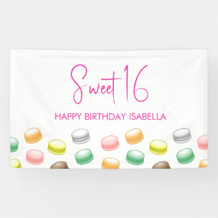 Bannière du parti Macarons Sweet 16