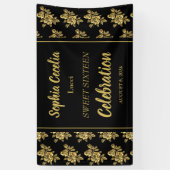 Bannière du parti Rose Shiny Gold (Vertical)