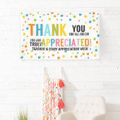 Bannière du personnel et de l'enseignant merci pou (En situation)