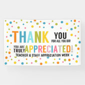 Bannière du personnel et de l'enseignant merci pou (Horizontal)