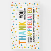 Bannière du personnel et de l'enseignant merci pou (Vertical)