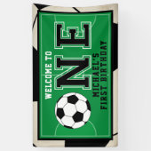 Bannière du premier anniversaire de football (Vertical)