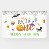 Bannière du premier anniversaire d'Halloween (Horizontal)