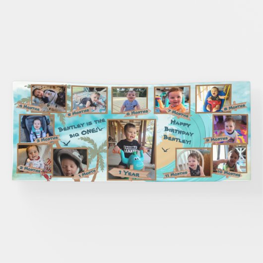 Bannière du premier anniversaire du Big One Baby (Horizontal)