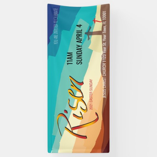 Bannière du Service de culte de Pâques 2021 (Vertical)