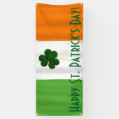 Bannière du Shamrock du drapeau irlandais de la fê (Vertical)
