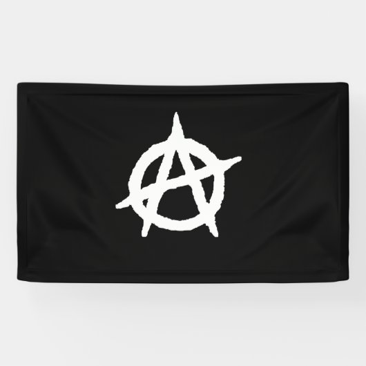 Bannière du symbole anarchiste (Horizontal)